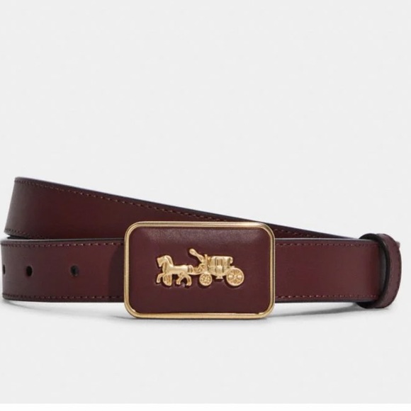 New Coach 25 GRACE LTR BLT-IM/L3U-
Im/Wine Oxblood XL Refined calf leather
25mm - Picture 1 of 4